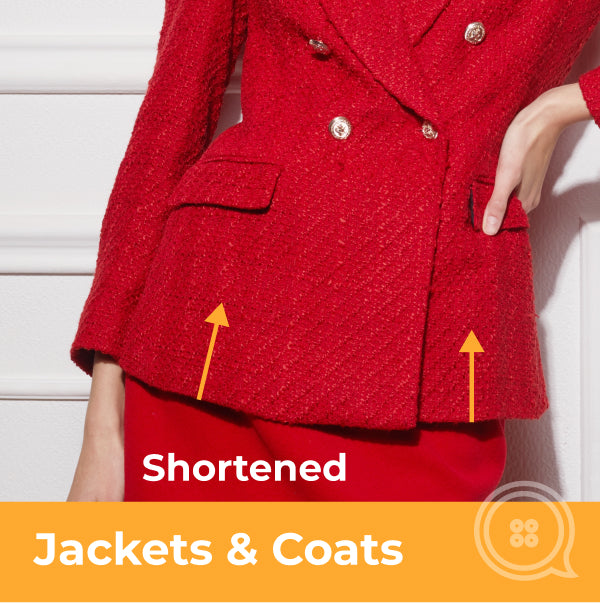 Coat Jacket Dress Hoodie Tops Jumpers Length Alteration Service Online