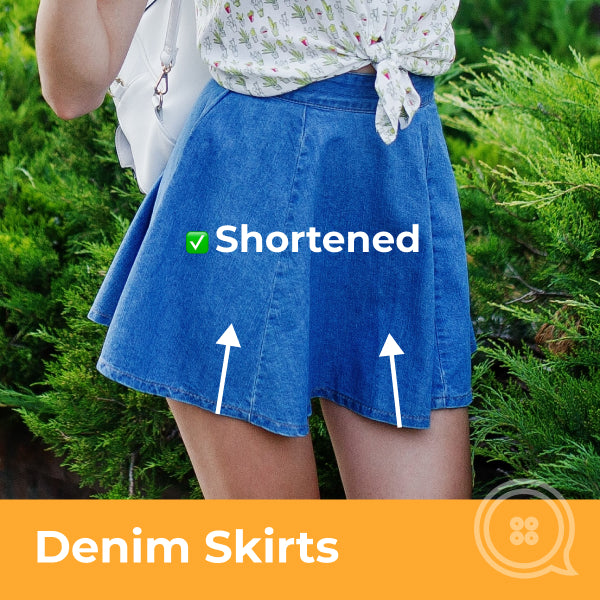 Denim Skirt Hemming - Clothing Alterations Service
