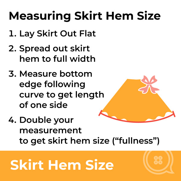 How to measure skirt hem size fullness Hello Tailr's Guide
