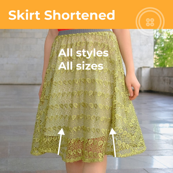 Skirt Hemming Take Up Shortening Service Near Me