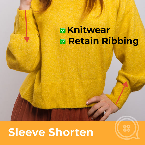 Knitweat Jumper Clothing Alterations Melbourne - Sleeves Shortened
