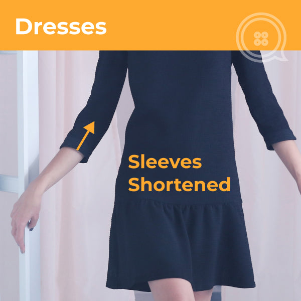 dress sleeves Shortened
