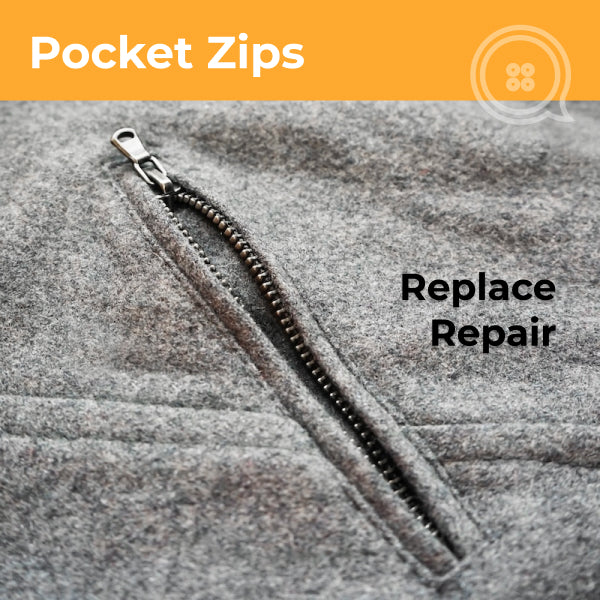 Pocket Zipper Repair & Replacement